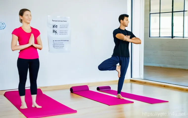 요가강사 지역별 취업 정보 - A confident and poised woman in her late 40s or early 50s, wearing stylish and modest athletic leggi... 요가강사 지역별 취업 정보 - A confident and poised woman in her late 40s or early 50s, wearing stylish and modest athletic leggi...